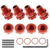 4 X Metal 14mm to 17mm Wheel Hex Hub Adapter 1/10 RC Car Hex Adapter for Arrma Senton Granite 4X4 3S view 1