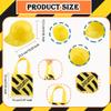36 Pcs Kids Party Favors - 18 Construction Worker Hats and 18 Tote Bags for Dress Up and Fun view 2