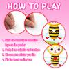 jkhycf Valentines Day Games for Kids Pin The Heart on The Bee Valentines Day Games for Kids Classroom Party Pin Game with Reusable Heart Stickers view 3