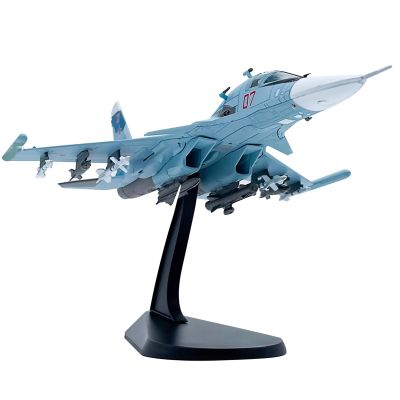 DAGIJIRD Simulation 1:100 Russia Su34 Su-34 Fighter Attack Plane Model Metal Aircraft Model for Collection Gift
