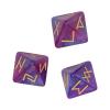 Airshi Rune Dice, Divination Dice Astrology Learning Vivid Colors for Astrology (Purple Blue) view 4