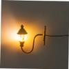 Toyvian 4pcs Dollhouse Wall Light Lantern Miniature Landscape Lamps Mini LED Desk Lamp Outdoor Abs Fairy Lights Mini House Chandeliers Lighting Lantern view 2