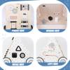 Asweets Wooden Baby Walker Push and Pull Learning Activity Walker Kids Activity Toy Multiple Activities Center Develops Motor Skills & Stimulates Creativity(Natural) view 4