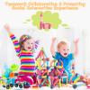 Titrot Magnetic Blocks Kids Toys, 64Pcs Magnetic Building Sticks STEM Educational Sensory Toy Preschool Learning Montessori Toys for Toddlers Boys Girls Ages 3-8 with 2 Cars view 3