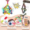 Titrot Magnetic Blocks Kids Toys, 64Pcs Magnetic Building Sticks STEM Educational Sensory Toy Preschool Learning Montessori Toys for Toddlers Boys Girls Ages 3-8 with 2 Cars view 4