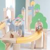 roba Wooden Marble Track - 60-Piece with 20-Piece Extension Set for Garden Construction - Marble Run with Sound Effects and 11 Marbles - For Children from 3 Years view 4