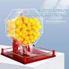 Hand Crank Lottery Drawing Machine, Larger Acrylic Lottery Drawing Machine Bingo Cage, Ball Number Selector with 100 Pcs Ball, Great for Large Groups, Parties, Shopping Malls,Blue view 2