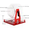 Hand Crank Lottery Drawing Machine, Larger Acrylic Lottery Drawing Machine Bingo Cage, Ball Number Selector with 100 Pcs Ball, Great for Large Groups, Parties, Shopping Malls,Blue view 3