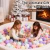 Heopeis Ball Pit Balls Pack of 100 - Star and Round Set BPA Free Phthalate Free Non-Toxic Crush Proof Play Balls Soft Plastic Balls for Toddlers Baby Kids Birthday Pool Tent Party view 2