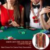 Ferreve 36 Pcs Casino Night Beaded Necklaces Bulk 12 Styles Casino Dice Dollar Sign Necklaces Gold Red Black Beaded Necklace for Birthday Party Favors Supplies (Dice) view 4