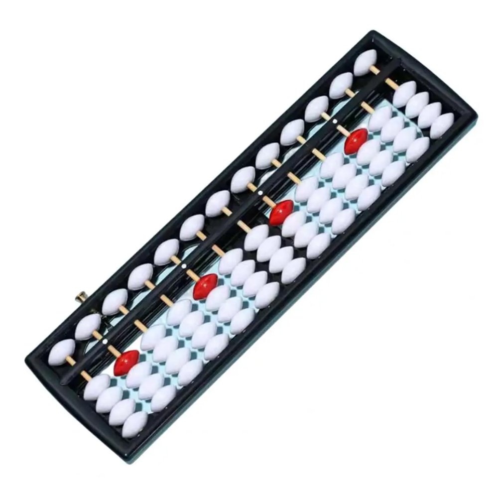 AbacusMath Learning ToolChinese Abacus Student Abacus 13-Row 5 Beads Beginner Abacus Beadwork Kindergarten Home Calculator School Supplies (Color : Black a)
