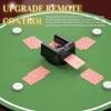 VQP Automatic Card Dealer, 360 Rotating Smart Card Dealer Machine with 4 Dealer Button, Spinning Card Dealing Machine for UNO, Blackjack, Texas Hold'em, Touch to Pause view 2