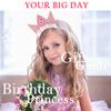 SuPoo Birthday Decorations for Girls - 6th Birthday Headband Crown, Glitter Hair Band, Flower Princess Tiara Hair Accessory for Party view 2