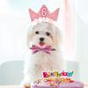 SuPoo Birthday Decorations for Girls - 6th Birthday Headband Crown, Glitter Hair Band, Flower Princess Tiara Hair Accessory for Party view 4