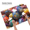 1000 Piece Jigsaw Puzzle for Adults Personalized Picture Puzzle Colorful Hand Painted Easter Eggs Customized Wooden Puzzle for Family, Birthday, Wedding, Game Nights Gifts, 29.5"x19.7" view 4