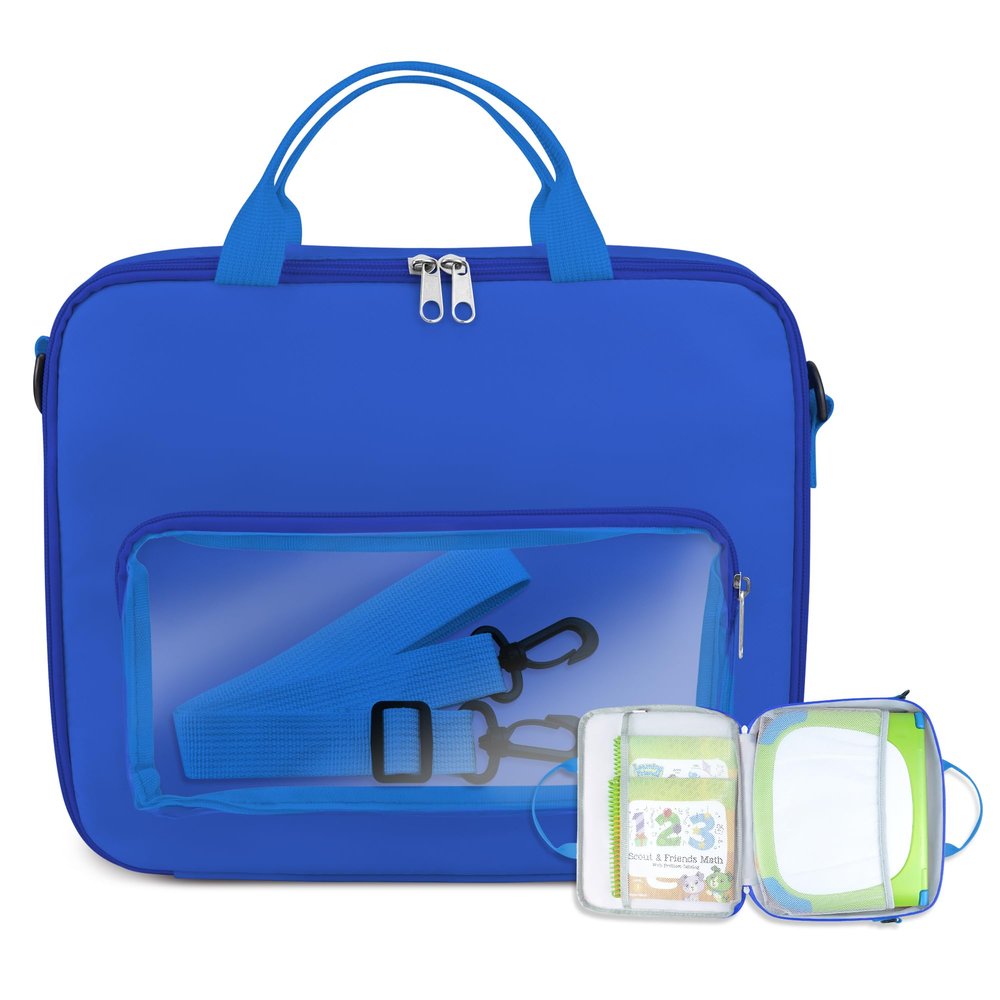 Gaga city Travel Bag Compatible with LeapFrog LeapStart 3D Interactive Learning System, Carrying Case for LeapStart 3D Interactive Learning System, Blue