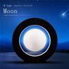 BEBEVOGUE Custom Magnetic Levitation Floating Moon with LED Light Personalized Text Floating Moon for Bedroom Office Desk Gadget Decor Birthday Christmas Gift for Men Father Husband Boyfriend Kids view 3