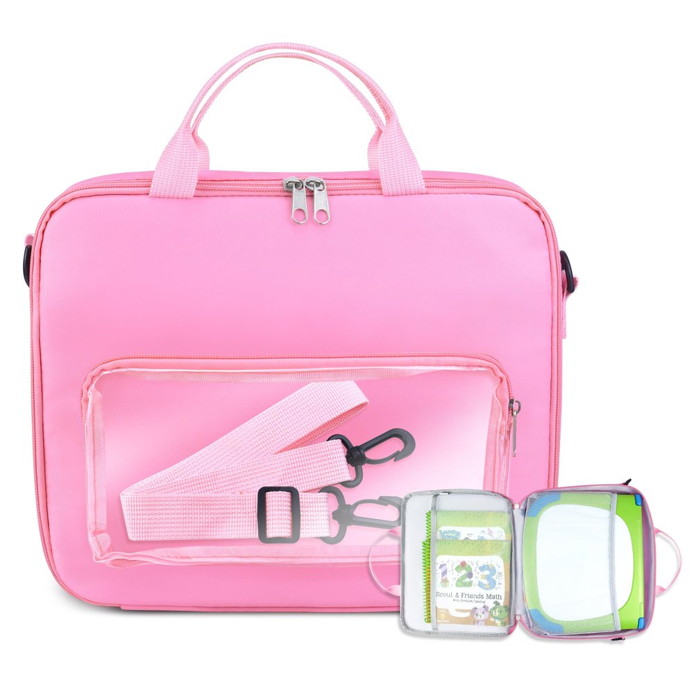 Gaga city Carrying Bag Compatible with LeapFrog LeapStart 3D Interactive Learning System, Storage Case for LeapStart 3D Interactive Learning System, Pink