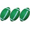 AppleRound 3-Pack 8-Inch Waterproof Footballs for Pool, Beach, & Backyard - Ideal for Water & Land Play - Inflatable Toy Balls with Air Pump - Outdoor Fun, Pee-Wee Junior Size for Kids & Teens (Green) view 3
