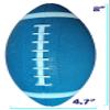 AppleRound 3-Pack 8-Inch Waterproof Footballs for Pool, Beach, & Backyard - Ideal for Water & Land Play - Inflatable Toy Balls with Air Pump - Outdoor Fun, Pee-Wee Junior Size for Kids & Teens (Blue) view 3