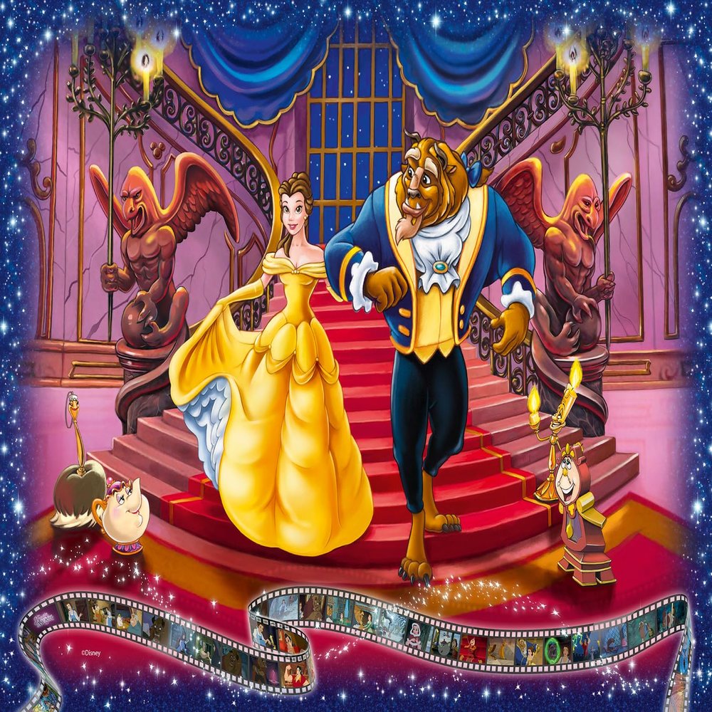 Ravensburger Disney Collector's Edition Beauty and The Beast 1000 Piece Jigsaw Puzzle for Adults - 12000320 - Handcrafted Tooling, Made in Germany, Every Piece Fits Together Perfectly