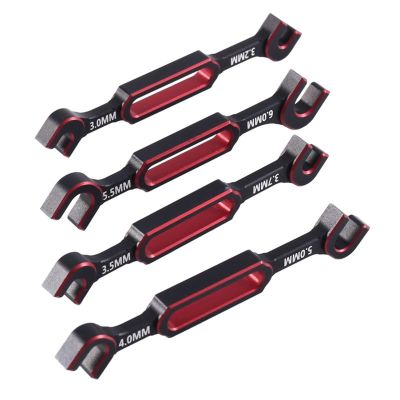 4PCS RC Ball End Joint Remover Tool Wrench 3/3.2/3.5/3.7/4/5/5.5/6mm Ball Heads Turnbuckle Nut Ball Joint Remover Universal Repair Tool for RC Car Boat Drone