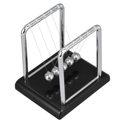 Balance, Avoid Anxious Desktop Decoration Metal Balls Exquisite Physics Gadgets Funny Office Gadgets (Black Bottom)