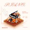 Kadablk Musical Instruments Micro Blocks Building Sets,Classical Famous Building Block Set,1500 PCS for Adults and Kids,Piano and Saxophone with Clear Plastic Cover view 2