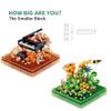 Kadablk Musical Instruments Micro Blocks Building Sets,Classical Famous Building Block Set,1500 PCS for Adults and Kids,Piano and Saxophone with Clear Plastic Cover view 4