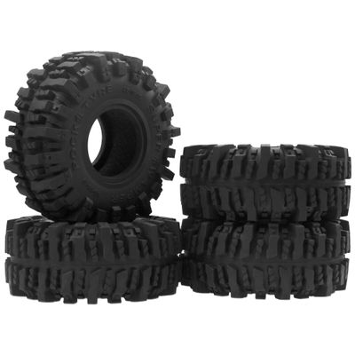 4Pcs Vgoohobby RC 1.9 Crawler Tires 4.64 Inch OD Rubber Tires 118 * 45mm Compatible with Traxxas TRX4 TRX6 Axial SCX10 Redcat Gen7 RC4WD 1/10 RC Crawler 1.9" Beadlock Wheel Rims