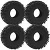4Pcs Vgoohobby RC 1.9 Crawler Tires 4.64 Inch OD Rubber Tires 118 * 45mm Compatible with Traxxas TRX4 TRX6 Axial SCX10 Redcat Gen7 RC4WD 1/10 RC Crawler 1.9" Beadlock Wheel Rims view 2