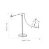 Unomor Balancing Toys Creative Iron Statue Metal Balance Ornament 2pcs Physics Desk Toy for Home Decor view 4