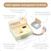 UMU Wooden Cash Register for Kids - Includes Accessories (Scanner, Payment Terminal, Play Money, etc.), Role Play Shop & Accessories for Children Ages 3 4 5 6 view 4