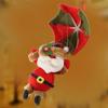 Tyenaza Christmas Hanging Ornament, Christmas Decoration Parachute Christmas Snowman Pendant Shopping Malls Parachute Jumping Dolls view 2