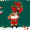 Tyenaza Christmas Hanging Ornament, Christmas Decoration Parachute Christmas Snowman Pendant Shopping Malls Parachute Jumping Dolls view 4