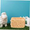 Abaodam 4pcs Props Artificial Decorative Nativity Straw Bales Table Decor Dollhouse DIY Fake Decor Small Bales Tiny Haystack Autumn Bales Grass Toy Room Jesus view 2