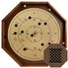 30 Inch Tournament Crokinole Board Game, 2 in 1 Crokinole and Checkers with 26 Playing Surface, Metal Pegs, Wooden Octagon Canadian Tabletop Board Game Krokinole for Families and Friends view 1