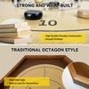 30 Inch Tournament Crokinole Board Game, 2 in 1 Crokinole and Checkers with 26 Playing Surface, Metal Pegs, Wooden Octagon Canadian Tabletop Board Game Krokinole for Families and Friends view 2