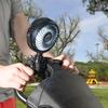 Comfort Zone Portable Stroller Fan  Rechargeable Battery Operated Clip-On Fan with 360 Flexible Tripod & LED Light  3-Speed Cooling for Car Seats, Cribs, Treadmills & Travel  Light Blue view 2