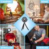 Comfort Zone Portable Stroller Fan  Rechargeable Battery Operated Clip-On Fan with 360 Flexible Tripod & LED Light  3-Speed Cooling for Car Seats, Cribs, Treadmills & Travel  Light Blue view 4