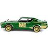 1973 Skyline 2000GT-R (KPGC110) #73 Green Metallic with Gold Stripes Tokyo Mod Series 1/24 Diecast Model Car 32539green view 3