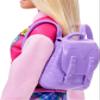 Barbie I Love School Doll & Accessories Toy Set, 7 Pieces Include Backpack, Laptop & More, Blonde Fashion Doll Wears Removable Look view 3