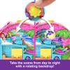 Polly Pocket Dolls & Playset, Adventure Moped Compact, Travel Toy with 2 Micro Dolls & Pet, Plus Animal & Vehicle Accessories view 4
