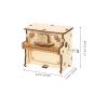 Totority DIY Piano Music Box Toy Puzzle 3D Wooden Assembly Kit Mini Manual Musical Box for Kids and Adults Educational Craft for Family Bonding and Home Display 2.83X1.54X0.1 Inches view 4