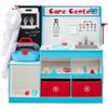 Best Choice Products Pretend Play Doctor's Office, Wooden Medical Center Toy Set for Kids w/Carrying Case, All Accessories Included, Height Measurer, 2-Piece Costume - Blue view 1