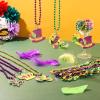 Ecation 118 Pcs Mardi Gras Beads Necklace and Pendant Set Gold Green Purple Carnival Necklace Assortment Mardi Gras Beads Bulk for Masquerade Costume Birthday Wedding Decorations Supplies view 4