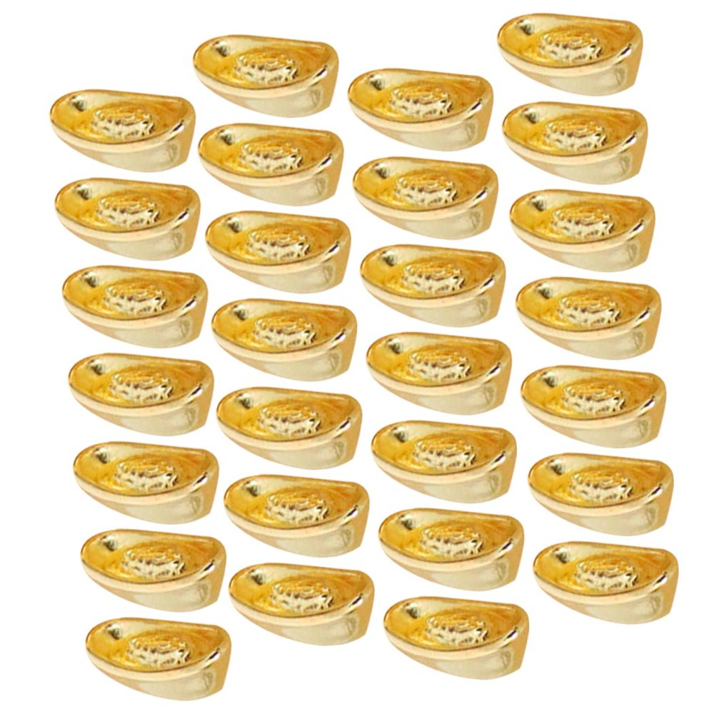 100 Pieces Mini Ingot Small House Ornament Table Miniatures Desktop Topper Small Crafts Mini Ornament Copper Alloy Japan
