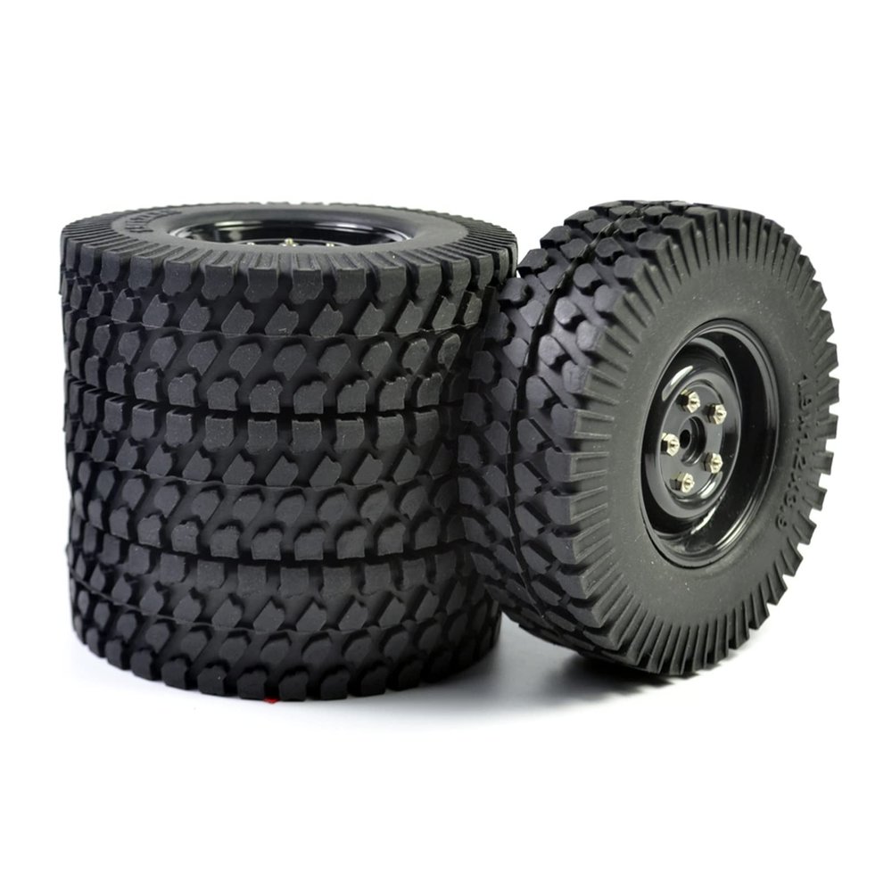 1:10 RC Rock Crawler 1.9 Inch Rubber Tires 98MM for Axial SCX10 for Tamiya CC01 D90 Modification Accessories