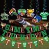 Game Time Touch Down Football Banner: Football Party Decorations for Birthday Parties Birthday & Sports Fantasy Party Decorations view 4