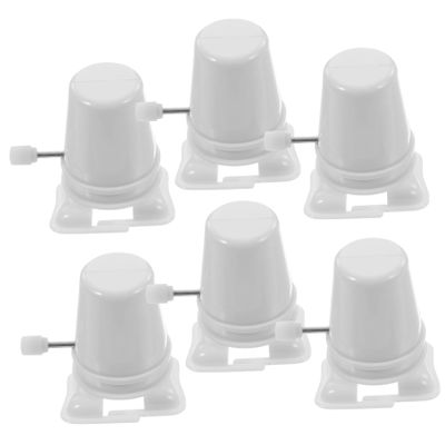 6pcs Legged Robot Toy Clockwork DIY Supply Stocking Stuffers Kids Clockwork DIY Material Toys for Kid Plastic Part White Child Slush